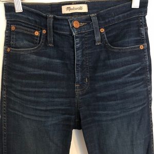 Madewell 10” High Rise Skinny in Hayes wash